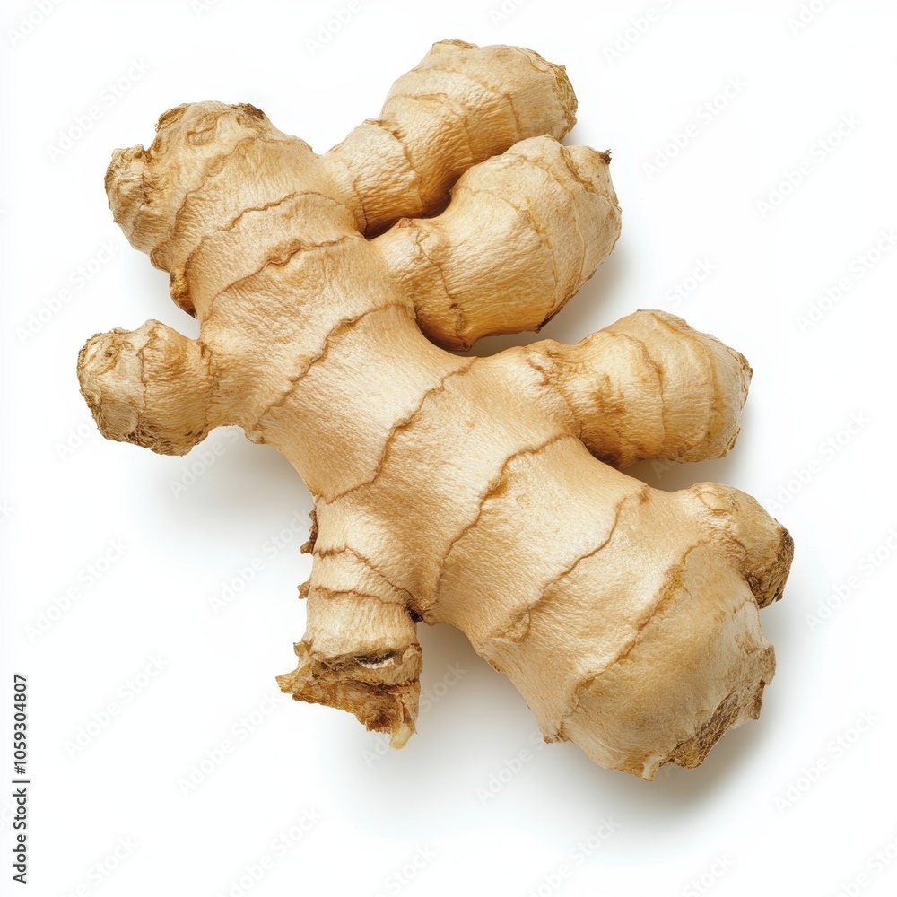 Fresh ginger root with a textured, knobby surface, showcasing its brown skin and unique shape, often used in cooking and herbal remedies. Fresh ginger root with a textured, knobby surface, showcasing its brown skin and unique shape, often used in cooking and herbal remedies.