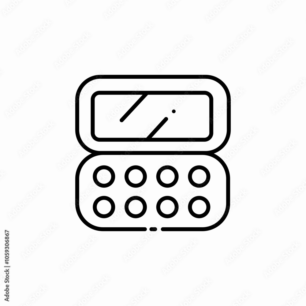 eyeshadows makeup set icon sign vector eyeshadows makeup set icon sign vector