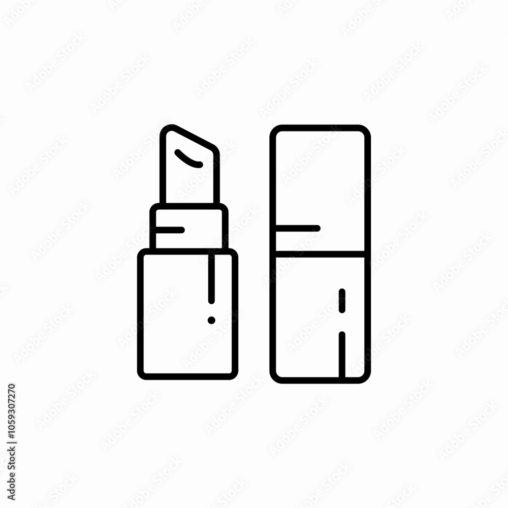 lipstick makeup icon sign vector lipstick makeup icon sign vector