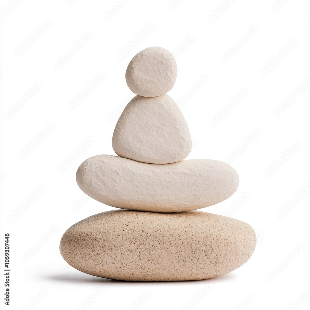 A serene arrangement of smooth white stones, symbolizing balance and tranquility, with the smallest stone placed atop larger ones. A serene arrangement of smooth white stones, symbolizing balance and tranquility, with the smallest stone placed atop larger ones.