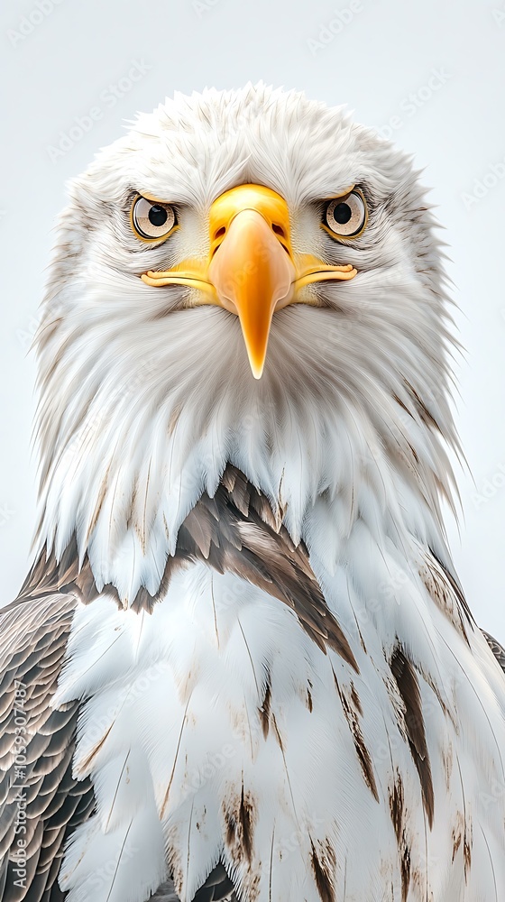 Obraz premium Majestic Realistic Bald Eagle Portrait