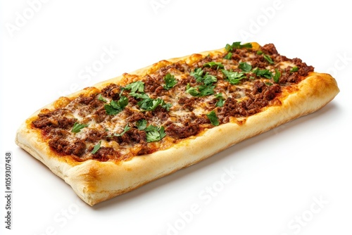 Turkish minced meat flatbread