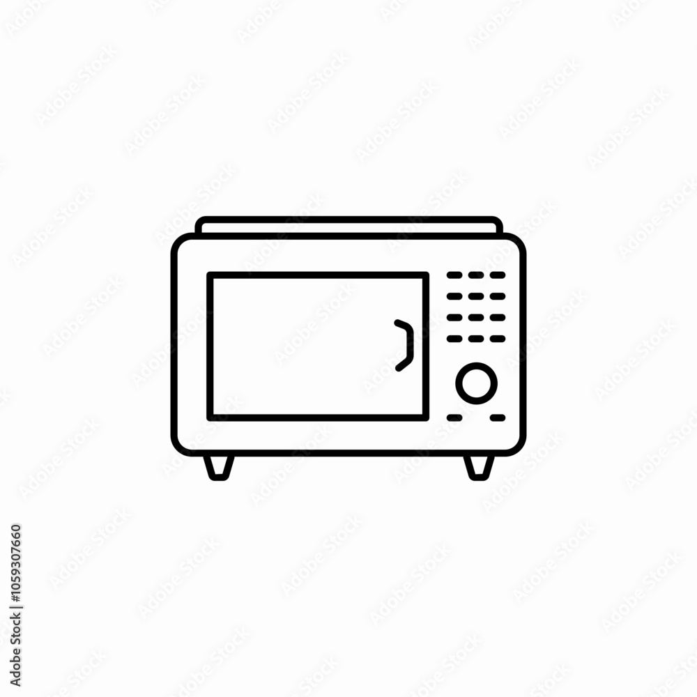 microwave oven icon sign vector microwave oven icon sign vector