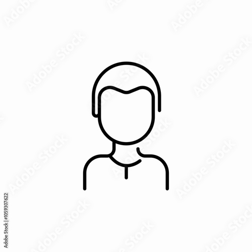 male user icon sign vector