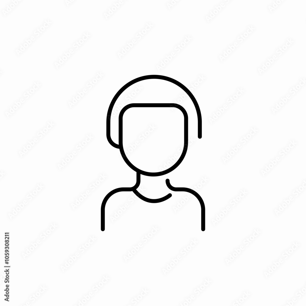 user profile icon sign vector user profile icon sign vector