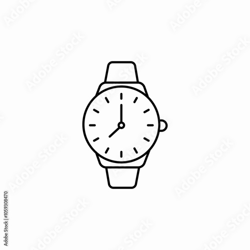 wrist watch icon sign vector
