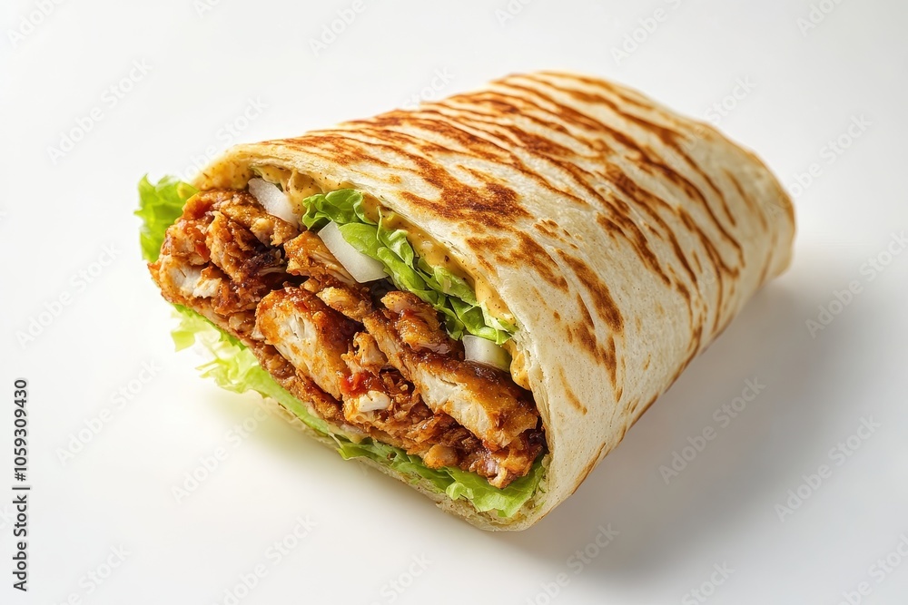Zinger wrap with chipotle Paratha sandwich in Dubai eatery featuring zinger taste Zinger wrap with chipotle Paratha sandwich in Dubai eatery featuring zinger taste
