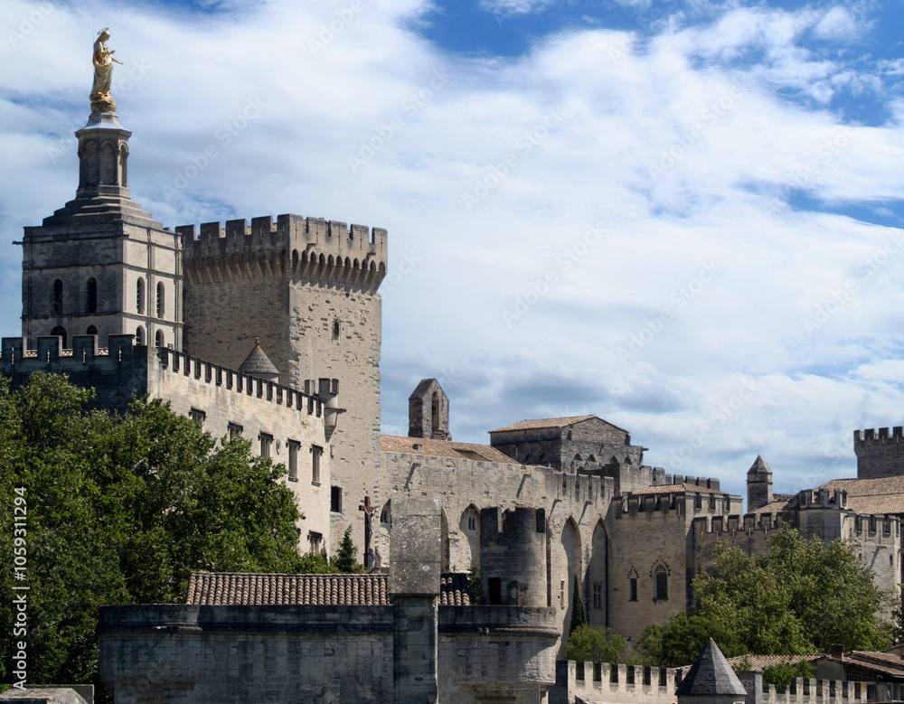Palais des Papes, Avignon France. This was the seat of Western Christianity during the 14th century. Palais des Papes, Avignon France. This was the seat of Western Christianity during the 14th century.
