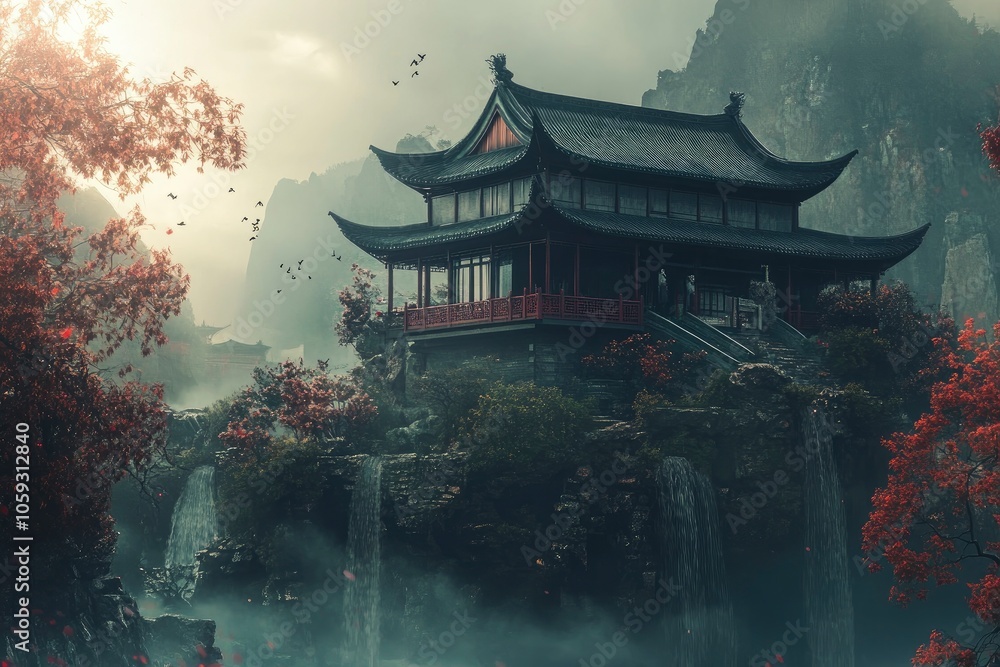 Chinese house with generative ai