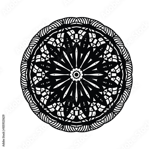 Mandala design. Decorative ornament in ethnic oriental style.  flower mandala ornament design.