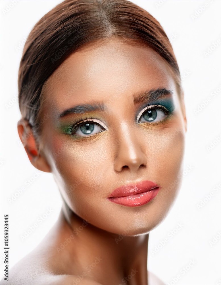Retrato de una mujer de cabello largo Retrato de una mujer de cabello largo
