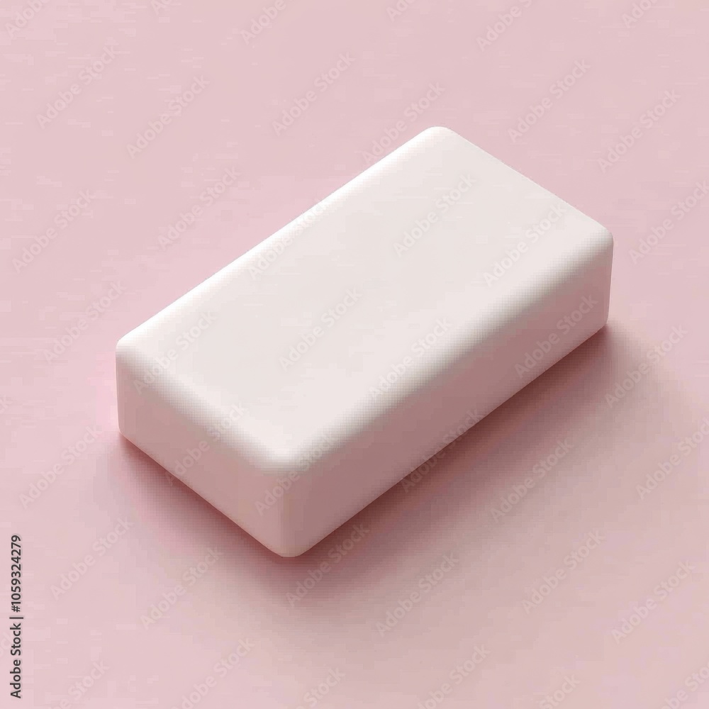 Simple and Minimalist White Cube on Pink Background Simple and Minimalist White Cube on Pink Background