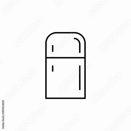 fridge kitchen icon sign vector