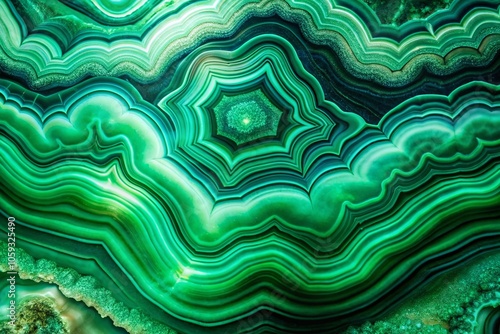 Enchanting Low Light Abstract Background of Green Agate with Intricate Patterns for Stunning Visuals and Textures