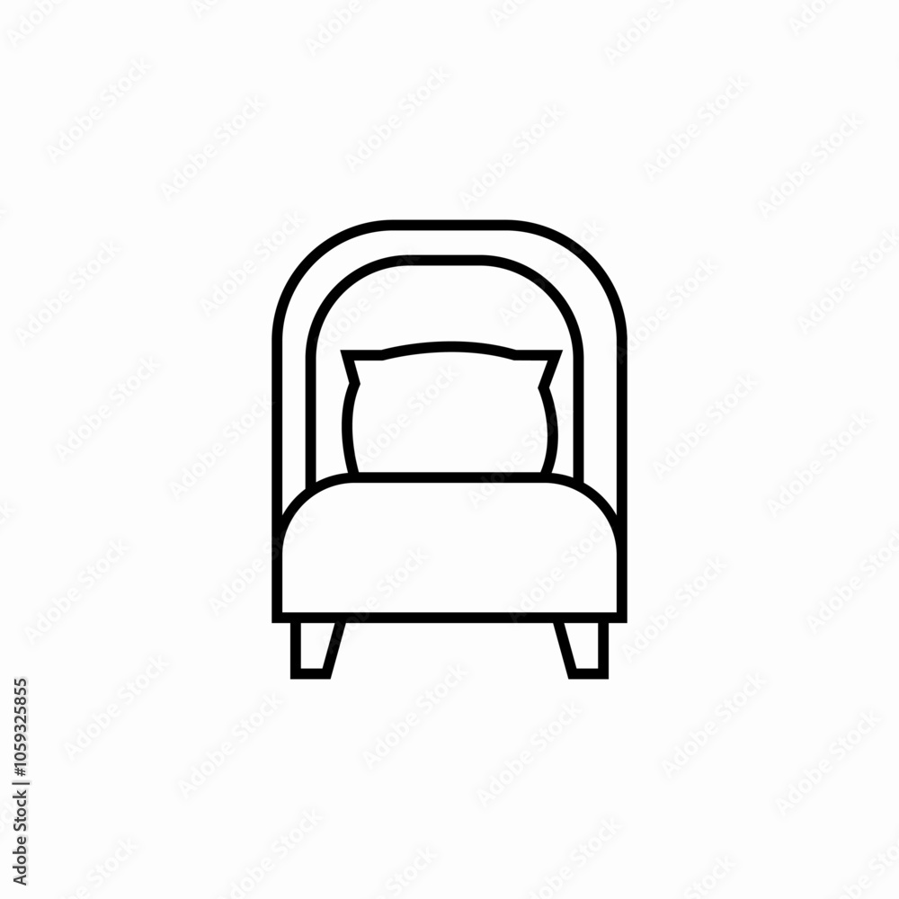 sleep bed icon sign vector sleep bed icon sign vector