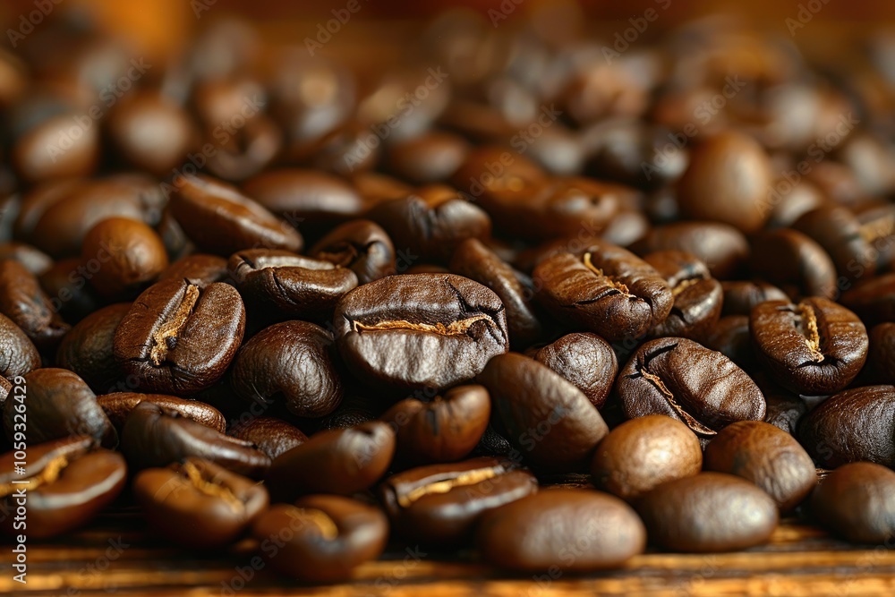A Close-Up View of Roasted Coffee Beans A Close-Up View of Roasted Coffee Beans