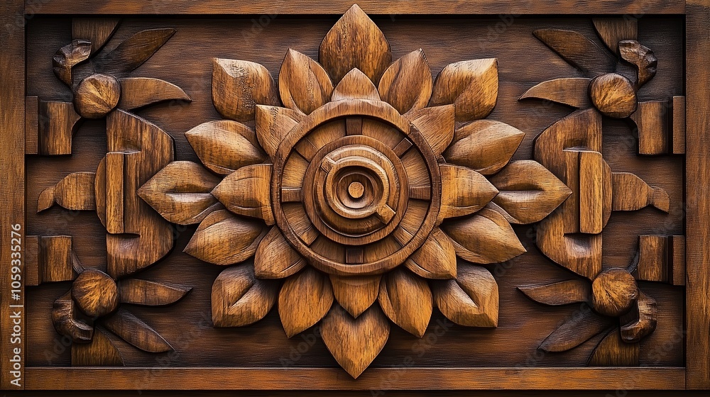 Intricate Wooden Floral Wall Art Intricate Wooden Floral Wall Art