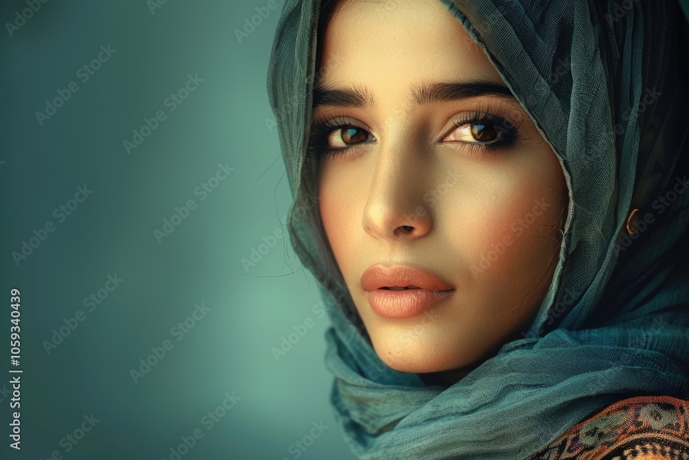 Portrait of a beautiful Arabian Woman wearing Hijab Muslim Woman wearing Hijab Portrait of a beautiful Arabian Woman wearing Hijab Muslim Woman wearing Hijab