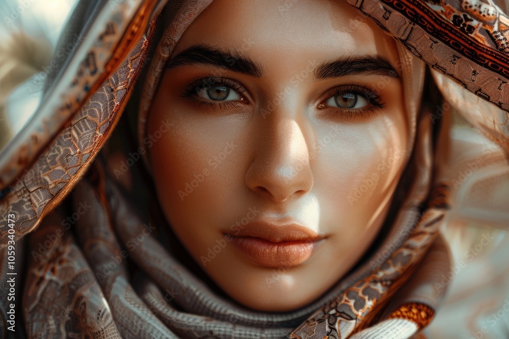 Portrait of a beautiful Arabian Woman wearing Hijab Muslim Woman wearing Hijab Portrait of a beautiful Arabian Woman wearing Hijab Muslim Woman wearing Hijab