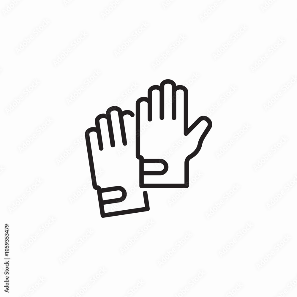 gloves clothes icon sign vector gloves clothes icon sign vector