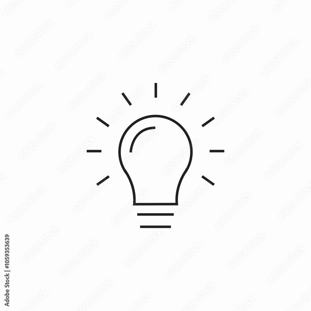 idea bulb icon sign vector idea bulb icon sign vector