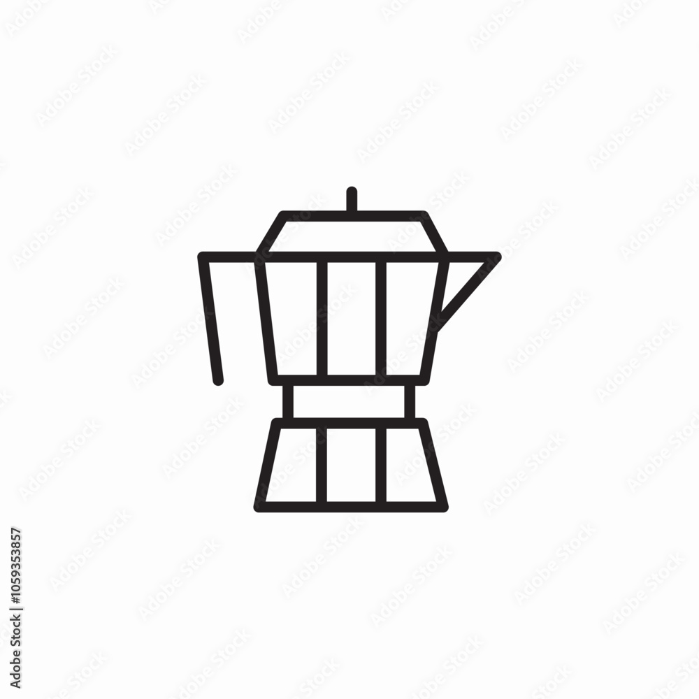 metallic teapot icon sign vector metallic teapot icon sign vector