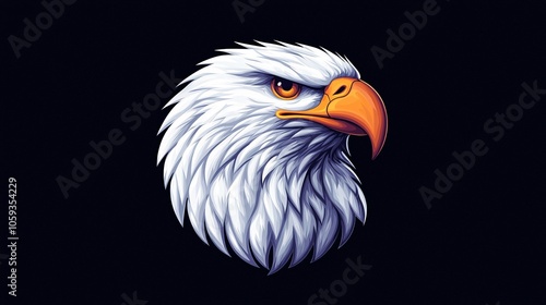 Majestic Eagle Basketball Logo - Dynamic Vector Illustration on Transparent Background photo