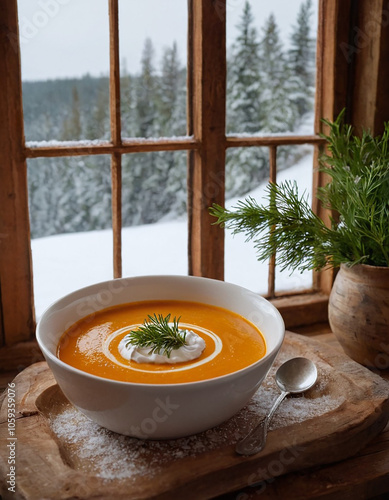 The roasted Butternut Squash Soup