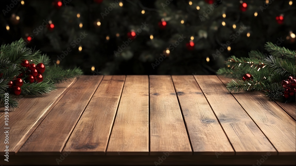 Christmas wooden table holiday Christmas wooden table holiday