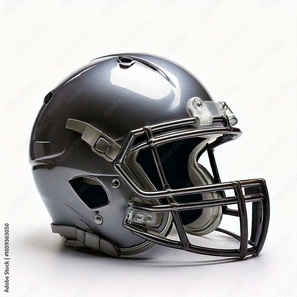 Fototapeta premium American football helmet isolated on white background