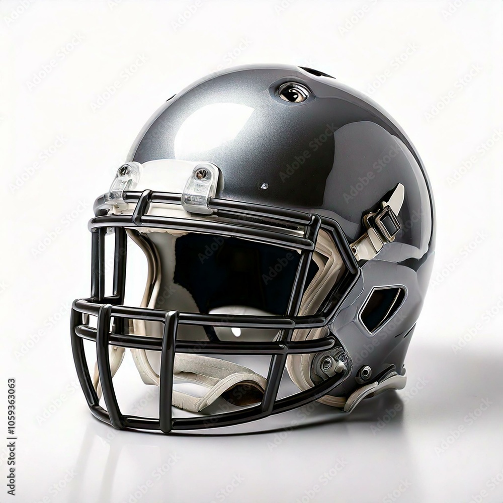 Fototapeta premium American football helmet isolated on white background