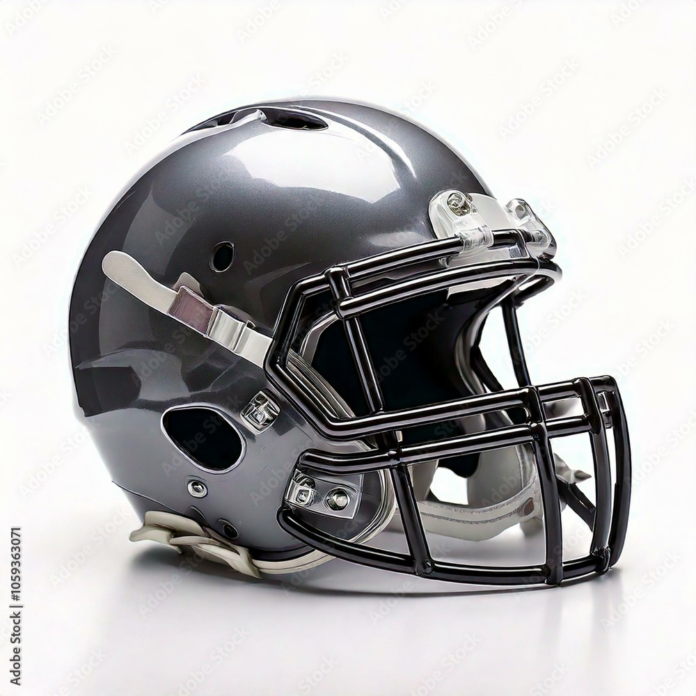 Fototapeta premium American football helmet isolated on white background