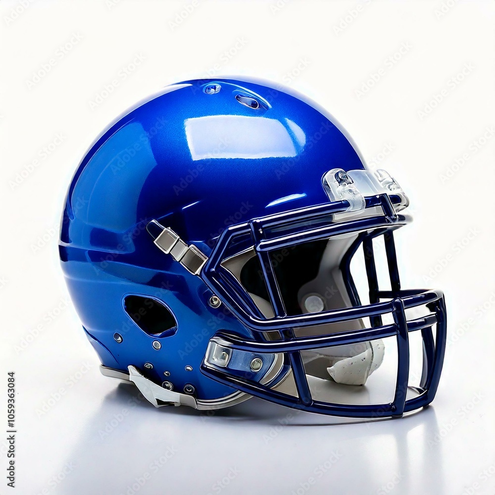 Naklejka premium American football helmet isolated on white background