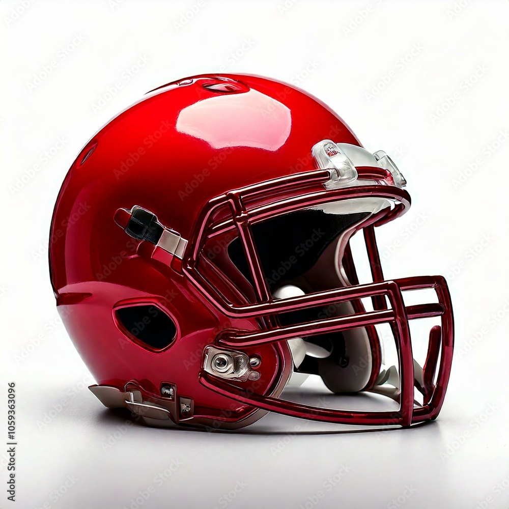 Fototapeta premium American football helmet isolated on white background