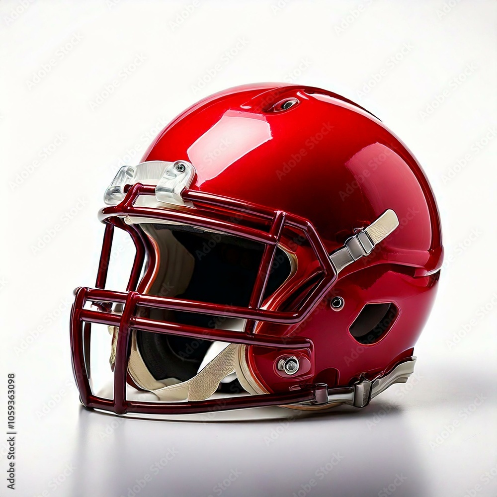 Fototapeta premium American football helmet isolated on white background