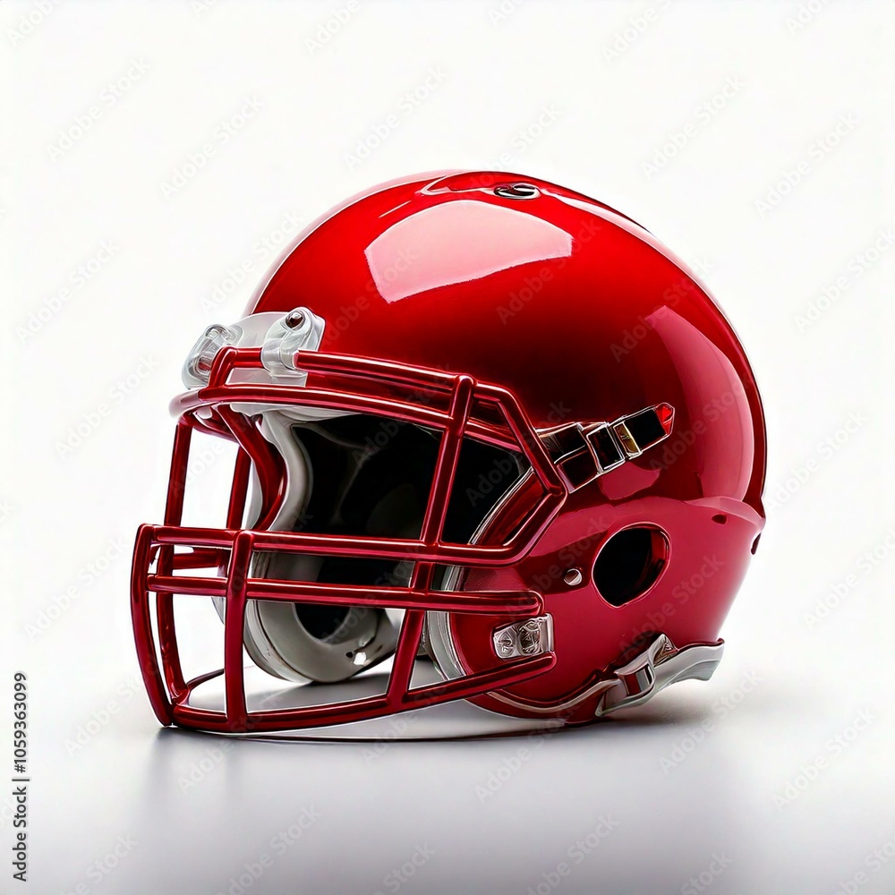 Fototapeta premium American football helmet isolated on white background