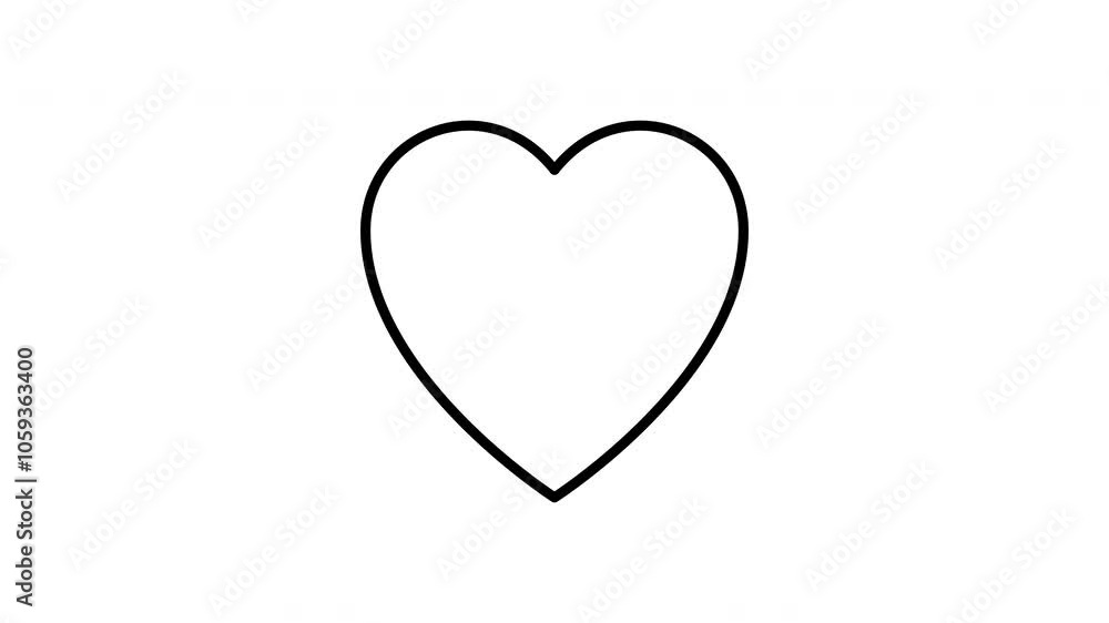 Heartbeat animated line icon. Black color line icon animation. 4K video with transparent background Heartbeat animated line icon. Black color line icon animation. 4K video with transparent background