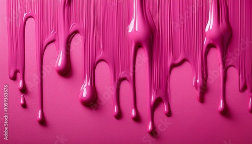 pink paint drips on the wall - cosmetic beauty background