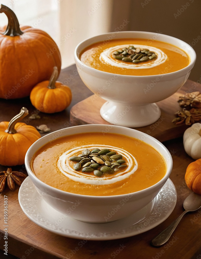 The pumpkin soup The pumpkin soup