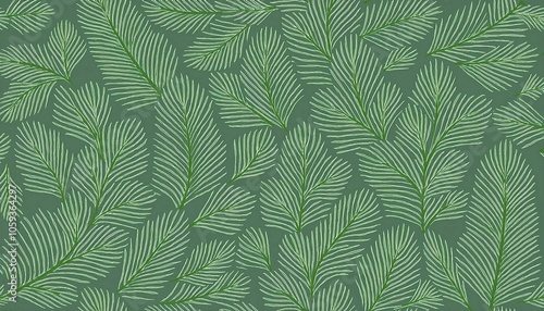 calm christmas pine tree background