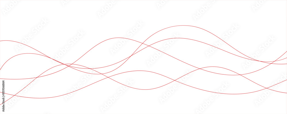 Abstract red wavy lines. EPS10 Abstract red wavy lines. EPS10