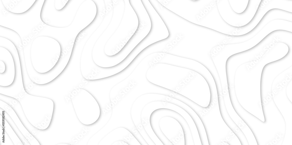 Abstract White paper cut background with lines. white line drawing geometric paper art design. 3d papercut decoration textured with wavy layers. 3d realistic design used for banner, posters. line maps Abstract White paper cut background with lines. white line drawing geometric paper art design. 3d papercut decoration textured with wavy layers. 3d realistic design used for banner, posters. line maps
