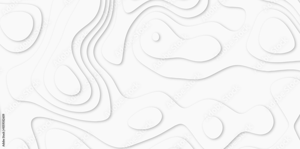 Abstract White paper cut background with lines. white line drawing geometric paper art design. 3d papercut decoration textured with wavy layers. 3d realistic design used for banner, posters. line maps Abstract White paper cut background with lines. white line drawing geometric paper art design. 3d papercut decoration textured with wavy layers. 3d realistic design used for banner, posters. line maps