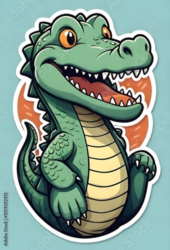 Crocodile sticker 