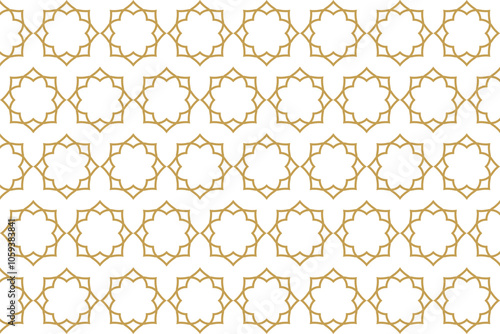 Seamless pattern in authentic arabian style. Islamic Background. Vector illustration.