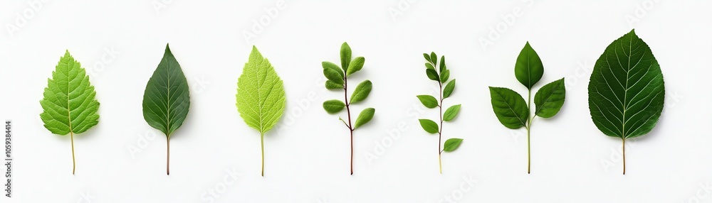 A collection of various green leaves showcasing diverse shapes and textures, perfect for nature and botanical themes. A collection of various green leaves showcasing diverse shapes and textures, perfect for nature and botanical themes.