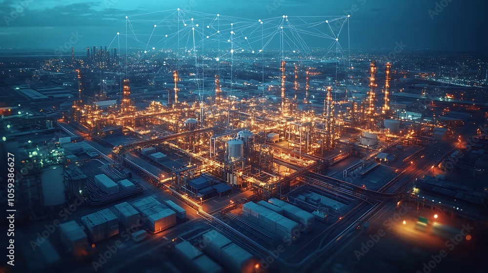 Fototapeta premium Seamless workflows in a logistics hub equipped with advanced delivery technology