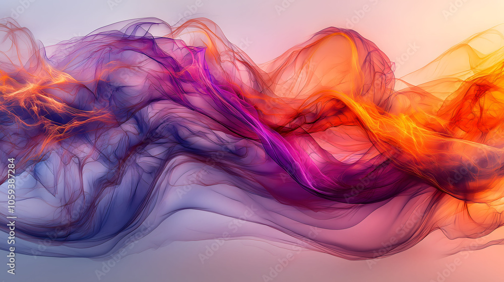 Vibrant Expression of Sound Waves in Dreamy Pastel Gradients Vibrant Expression of Sound Waves in Dreamy Pastel Gradients