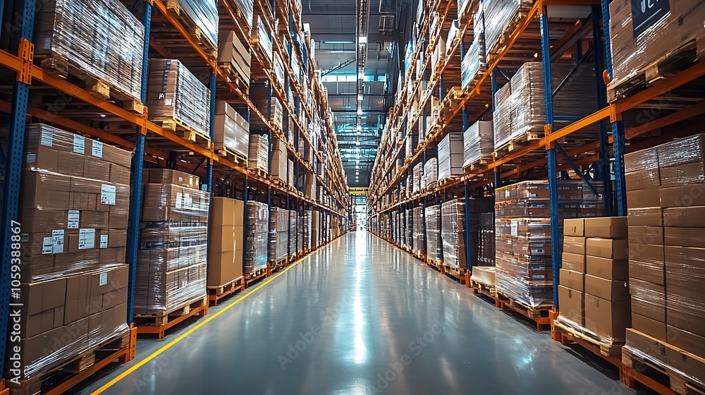 High-tech logistics center ensuring smooth workflow through advanced systems High-tech logistics center ensuring smooth workflow through advanced systems
