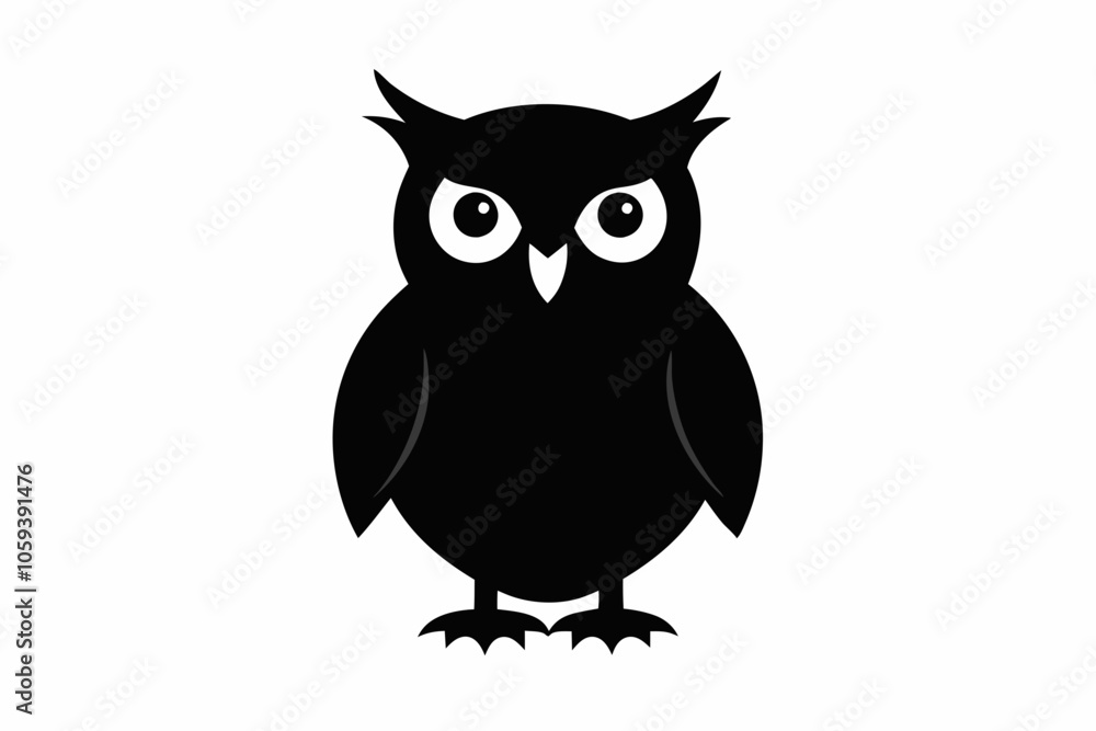 Owl black silhouette vector illustration design Owl black silhouette vector illustration design